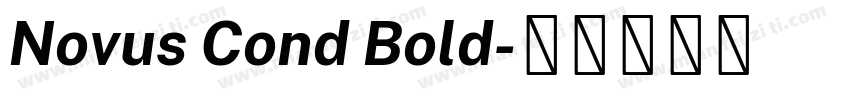 Novus Cond Bold字体转换